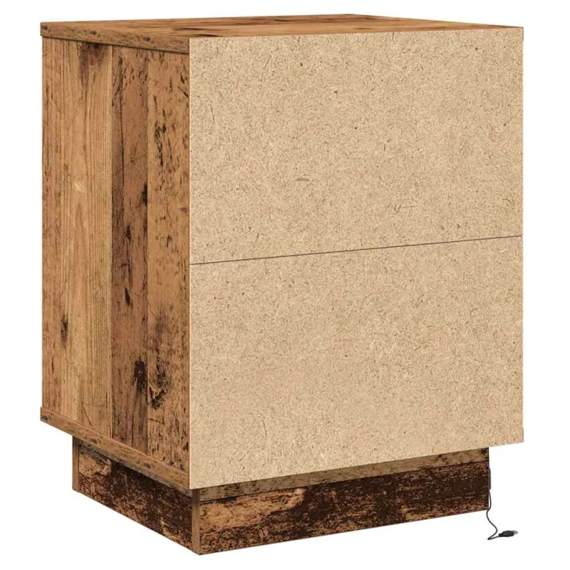 Šalia lovos spintelė 2 pcs Senas medis 39 x 34,5 x 50 cm