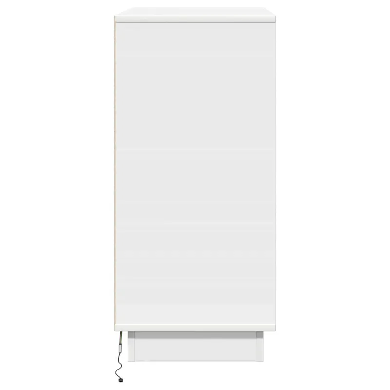 Šalia lovos spintelė Balta 71 x 34,5 x 75 cm Apdirbta mediena