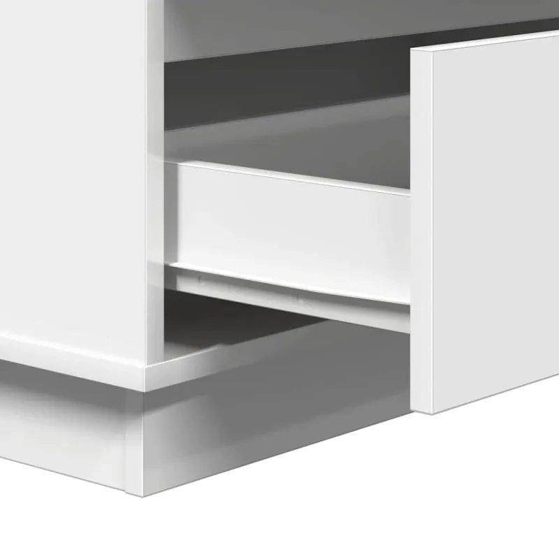 Šalia lovos spintelė Balta 71 x 34,5 x 75 cm Apdirbta mediena