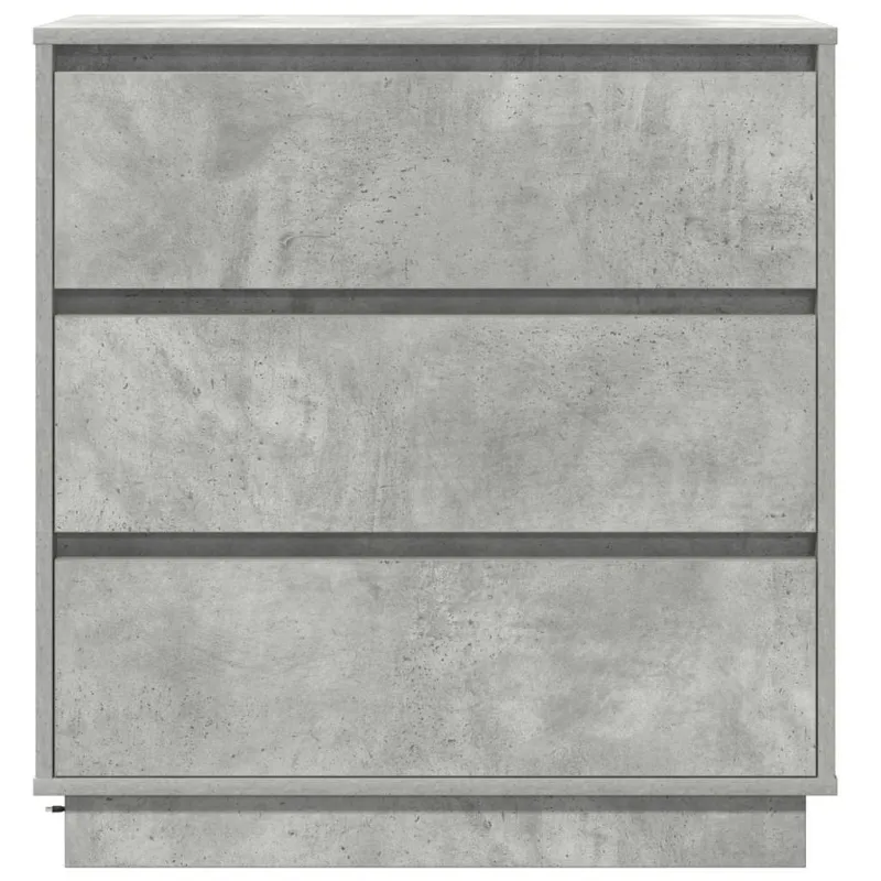 Šalia lovos spintelė su stalčių Betono pilka 71 x 34,5 x 75 cm