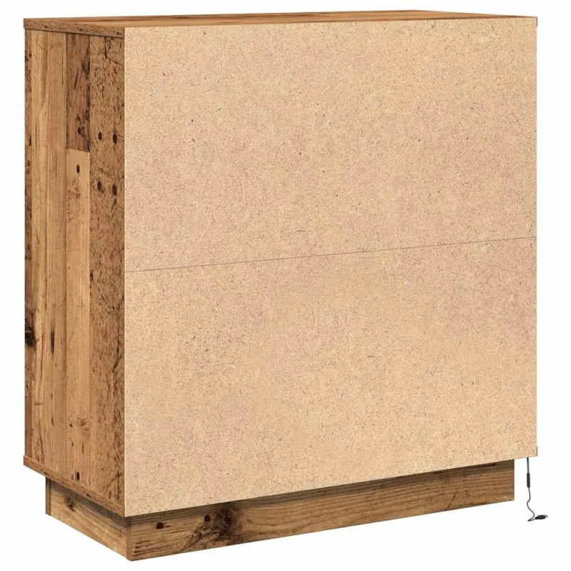 Šalia lovos spintelė su stalčių Senas medis 71 x 34,5 x 75 cm