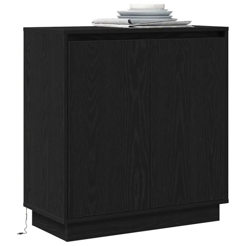 Bufetas Juodas ąžuolas 71 x 34.5 x 75 cm Apdirbta mediena