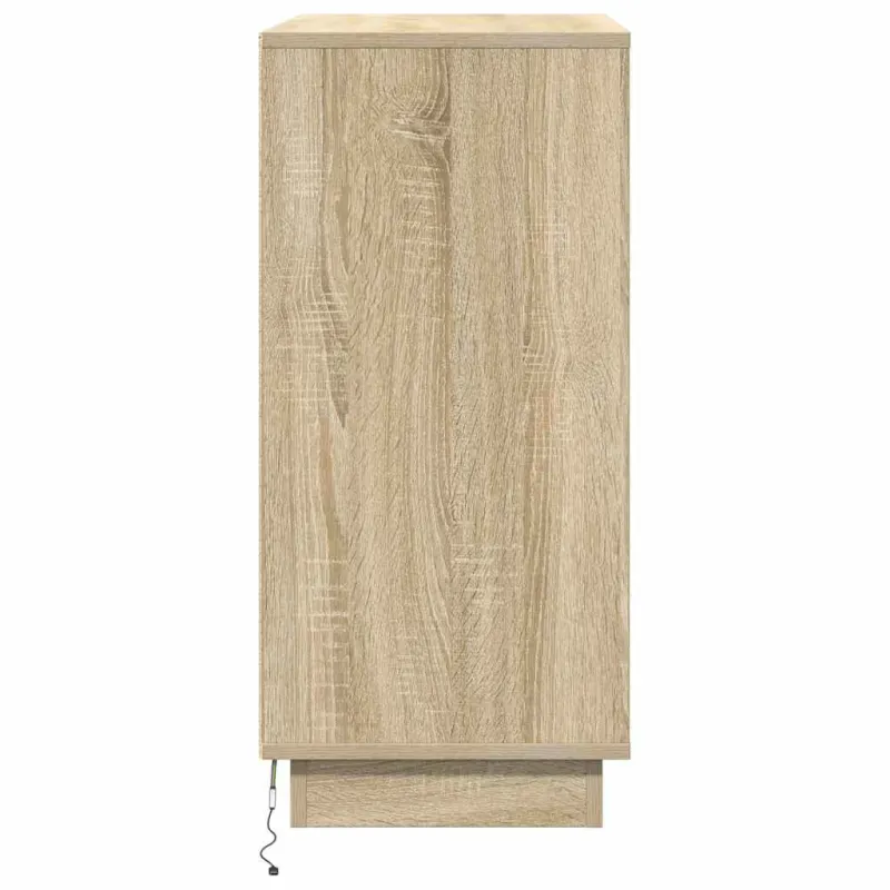 LED Bufetas Sonoma ąžuolas 71 x 34,5 x 75 cm Apdirbta mediena