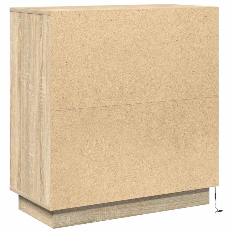 LED Bufetas Sonoma ąžuolas 71 x 34,5 x 75 cm Apdirbta mediena