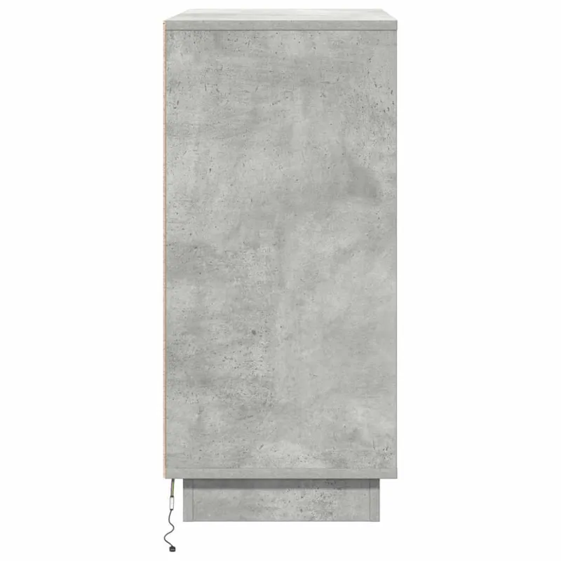 LED Bufetas Betono pilka 71 x 34,5 x 75 cm Apdirbta mediena