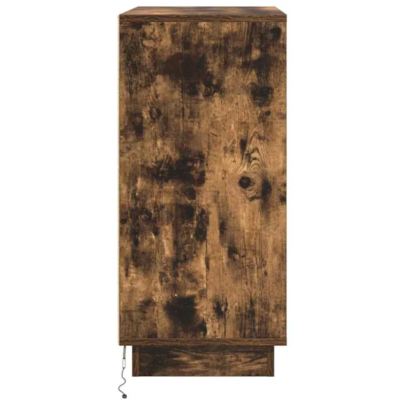 LED Bufetas Dūminio ąžuolo 71 x 34,5 x 75 cm Apdirbta mediena