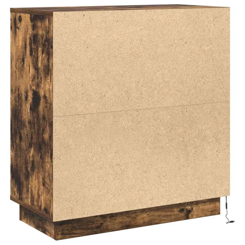 LED Bufetas Dūminio ąžuolo 71 x 34,5 x 75 cm Apdirbta mediena
