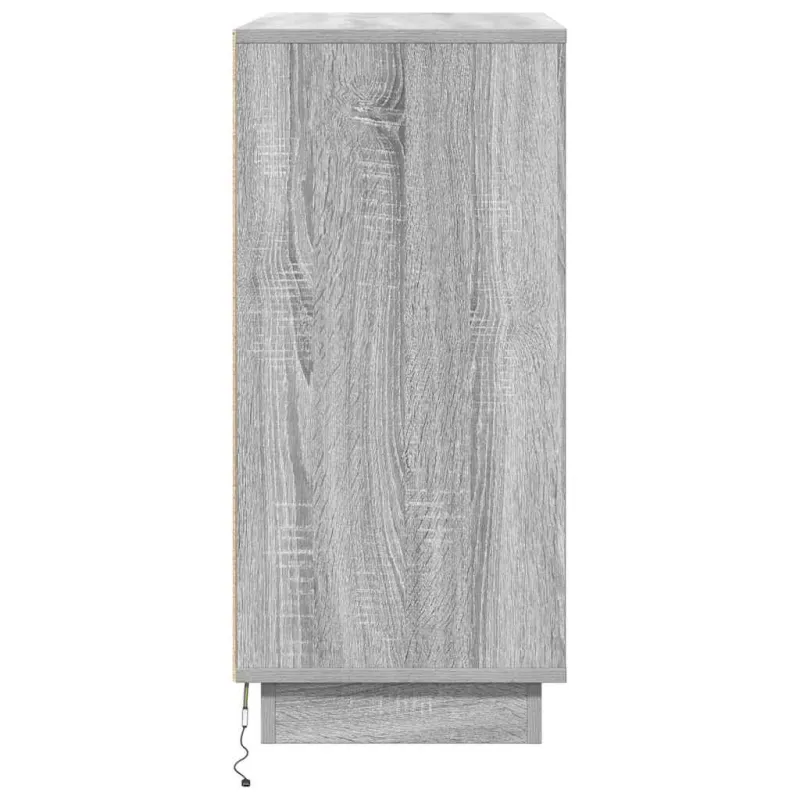 LED Bufetas Pilka sonoma ąžuolo 71 x 34,5 x 75 cm