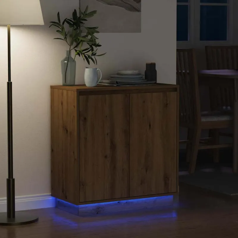 LED Bufetas Artisano ąžuolo 71 x 34,5 x 75 cm Apdirbta mediena