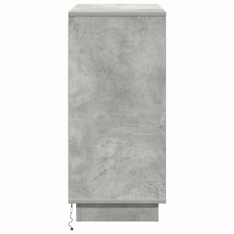 LED Bufetas Betono pilka 71 x 34,5 x 75 cm Apdirbta mediena