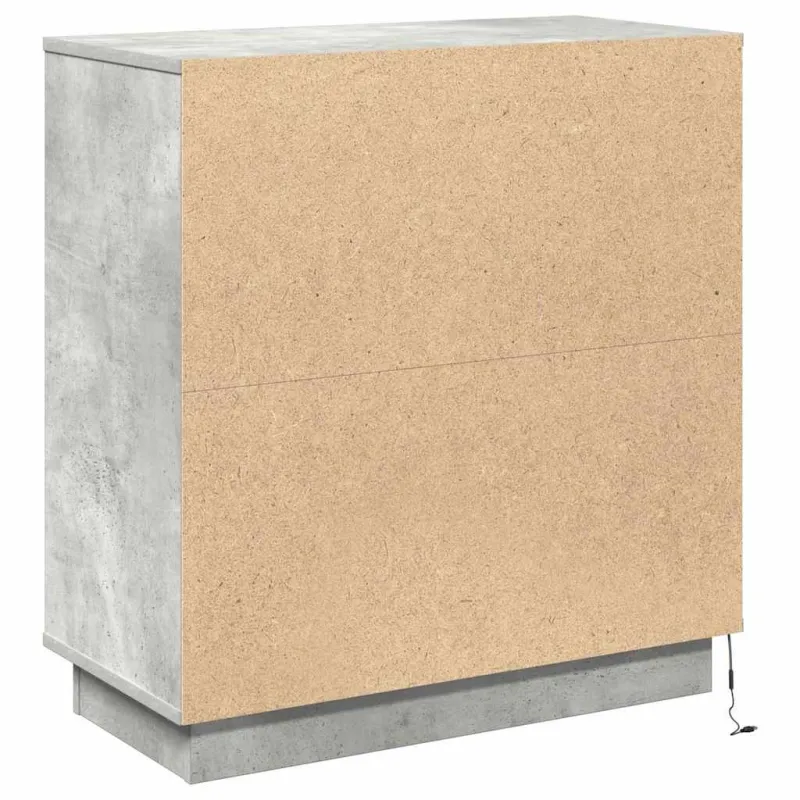 LED Bufetas Betono pilka 71 x 34,5 x 75 cm Apdirbta mediena