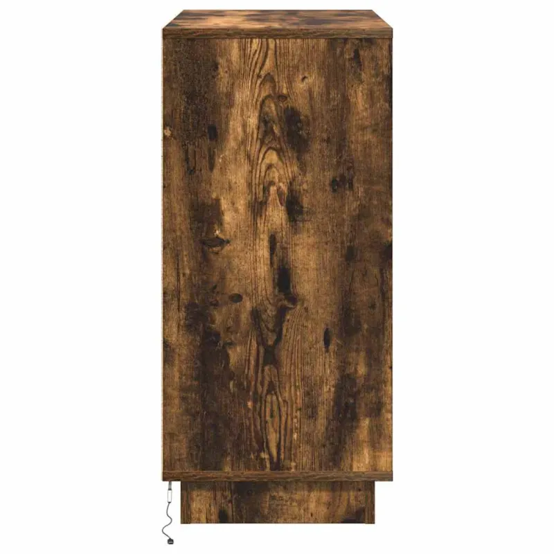 LED Bufetas Rūkyta ąžuolas 71 x 34,5 x 75 cm Apdirbta mediena