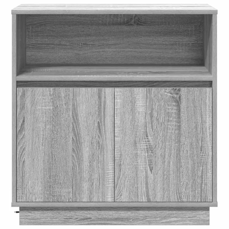 LED Bufetas Pilkas Sonoma 71 x 34,5 x 75 cm Apdirbta mediena
