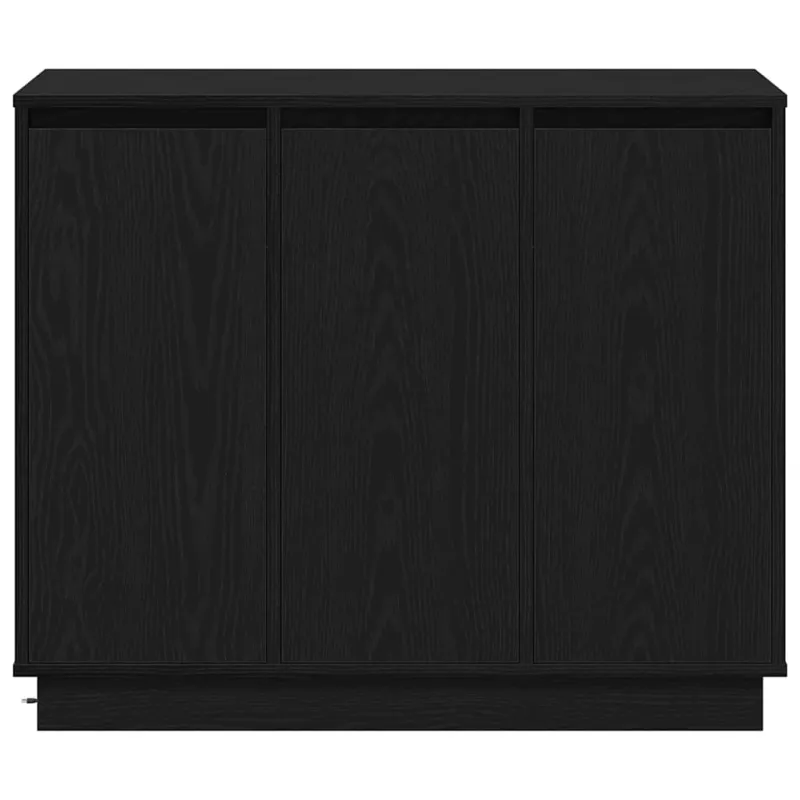 LED Bufetas Juodas ąžuolas 90 x 32 x 75 cm Apdirbta mediena