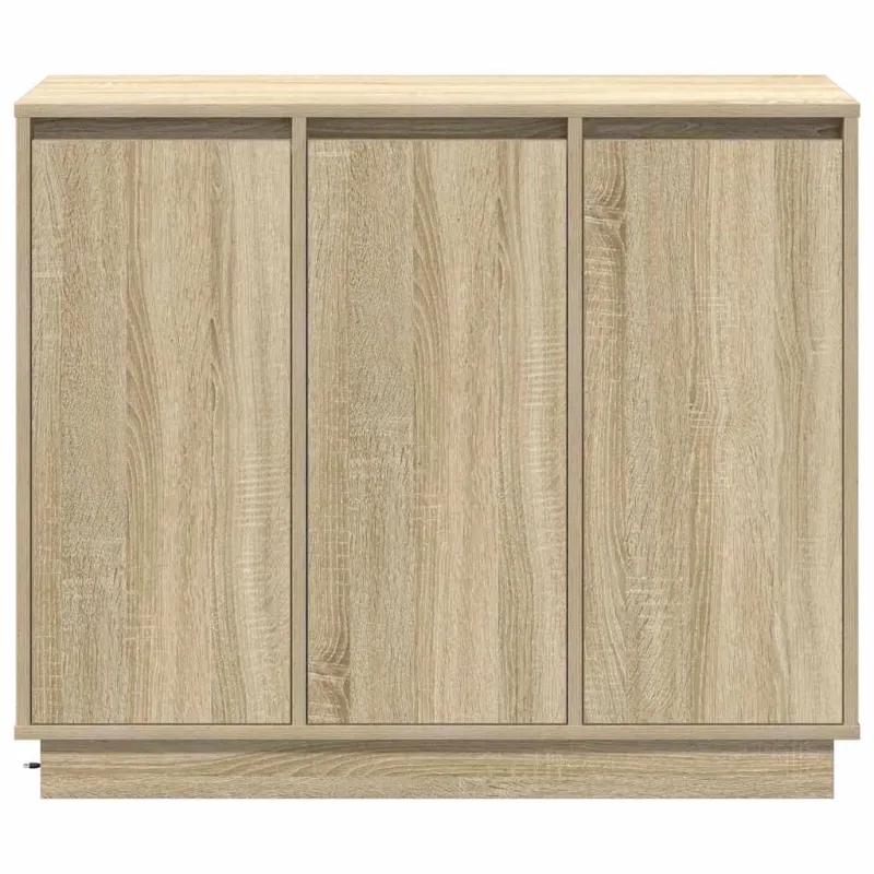 LED Bufetas Sonoma ąžuolas 90 x 32 x 75 cm Apdirbta mediena