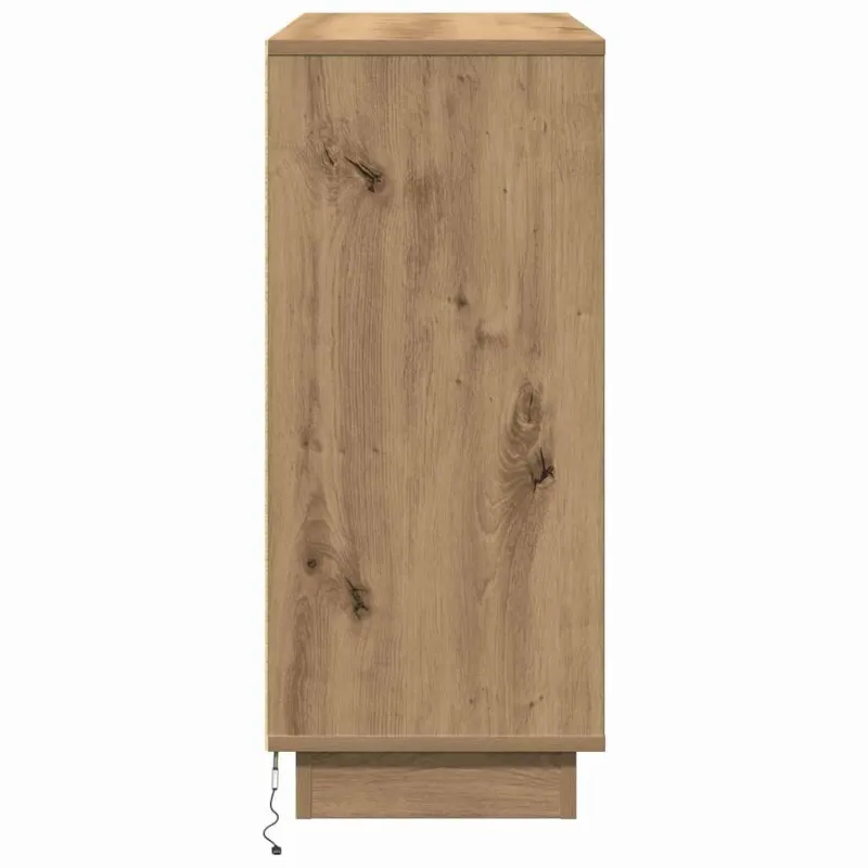 LED Bufetas Amatininkų ąžuolas 90 x 32 x 75 cm Apdirbta mediena