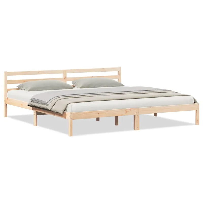 Lovos rėmas Ruda 215,5 x 185,5 x 69,5 cm Kietas pušies medis