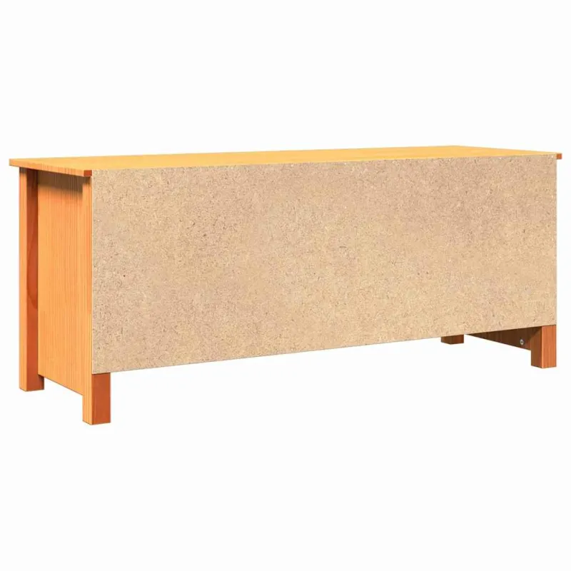 Laikymo suolas su lentyna Vaško ruda 110 x 38 x 45,5 cm