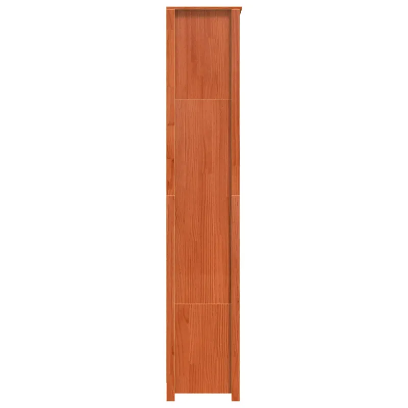 Knygų spinta Vaško ruda 80 x 35 x 183 cm Kietos pušies mediena