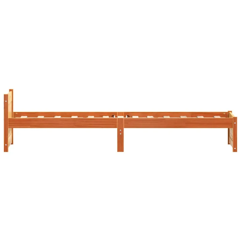 Lovos rėmas su galvūgalio Vaško ruda 205.5 x 95.5 x 51 cm