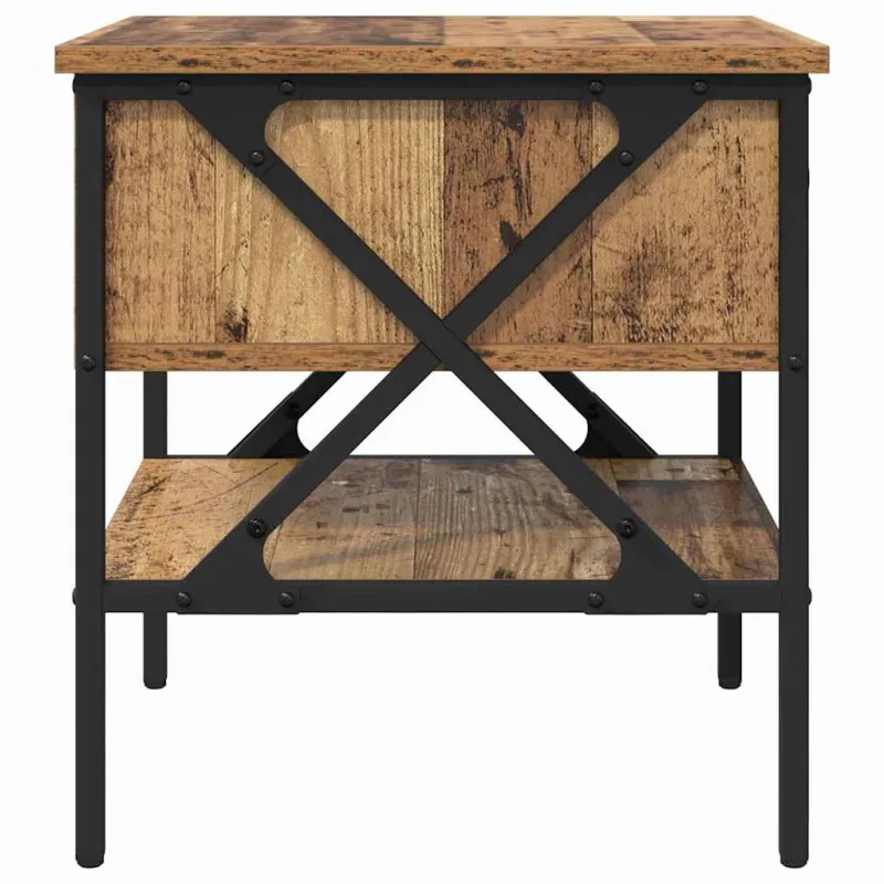 Naktinis staliukas 2 pcs Sena mediena 40 x 42 x 45 cm