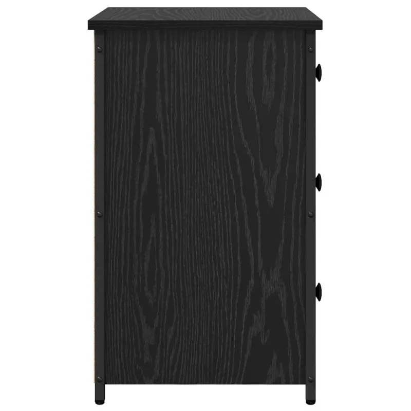 Šalia lovos spintelė su stalčių Juodas ąžuolas 40 x 36 x 60 cm