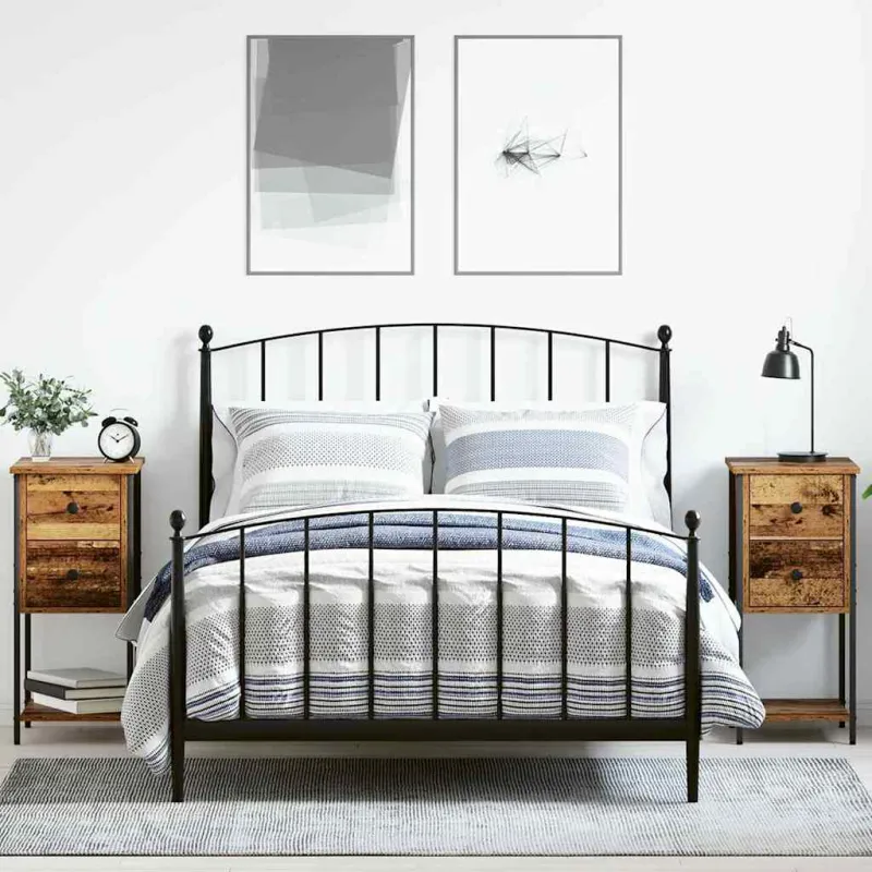 Šalia lovos spintelė 2 pcs Sena mediena 32 x 42 x 70 cm
