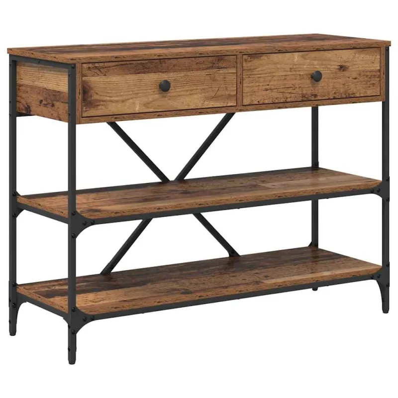 Konsolinis stalas su stalčių Ruda 100 x 34,5 x 75 cm Medis