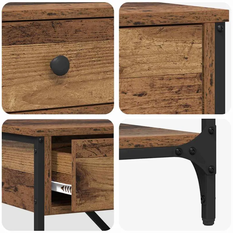 Konsolinis stalas su stalčių Ruda 100 x 34,5 x 75 cm Medis