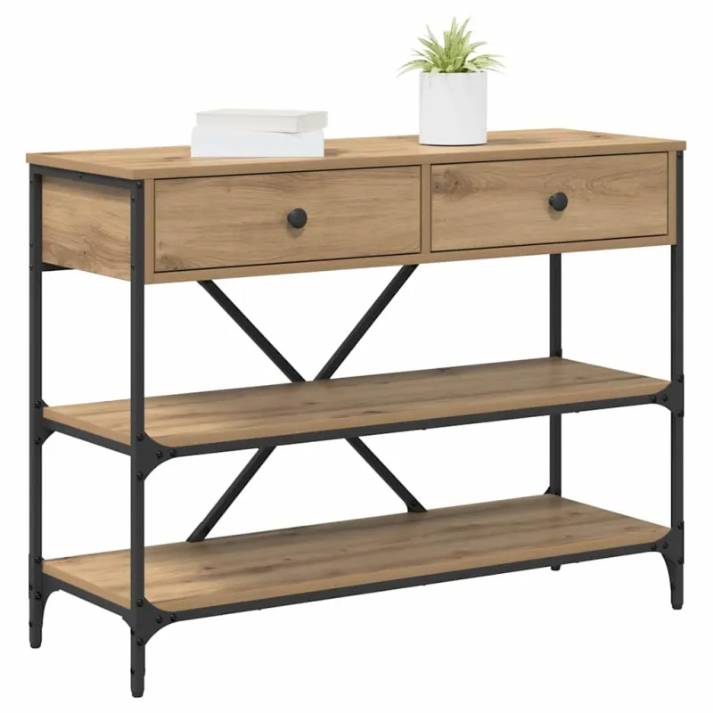 Konsolinis stalas su stalčių Ruda 100 x 34,5 x 75 cm Medis