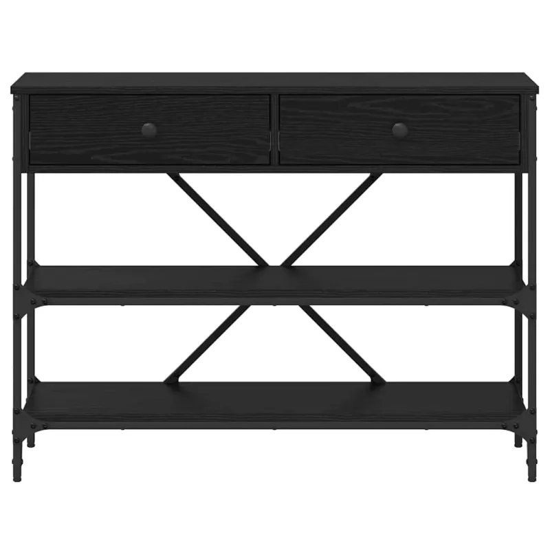 Konsolinis stalas Juodas ąžuolas 100 x 34,5 x 75 cm Medis