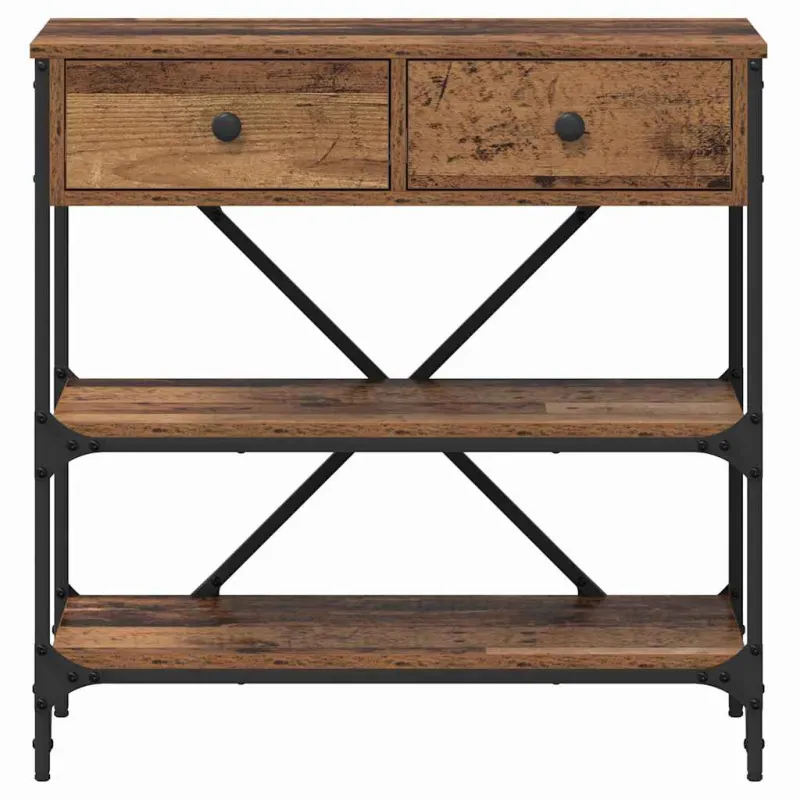 Konsolinis stalas su stalčių Ruda 75 x 34,5 x 75 cm Medis