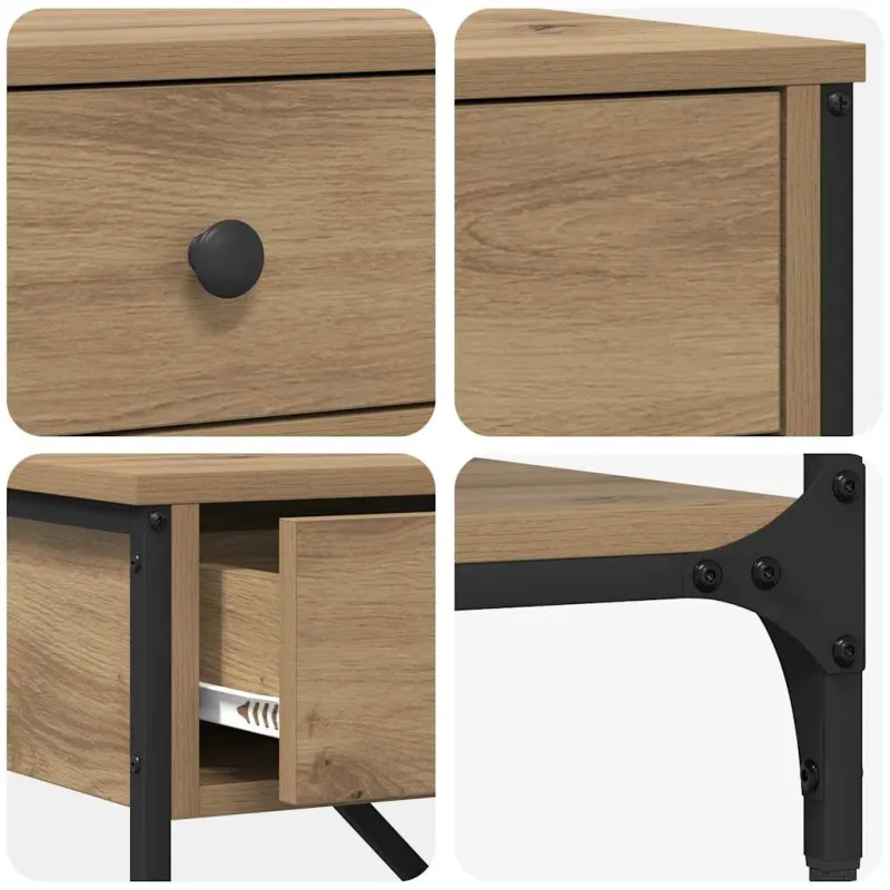 Konsolinis stalas su stalčių Ruda 75 x 34,5 x 75 cm Medis