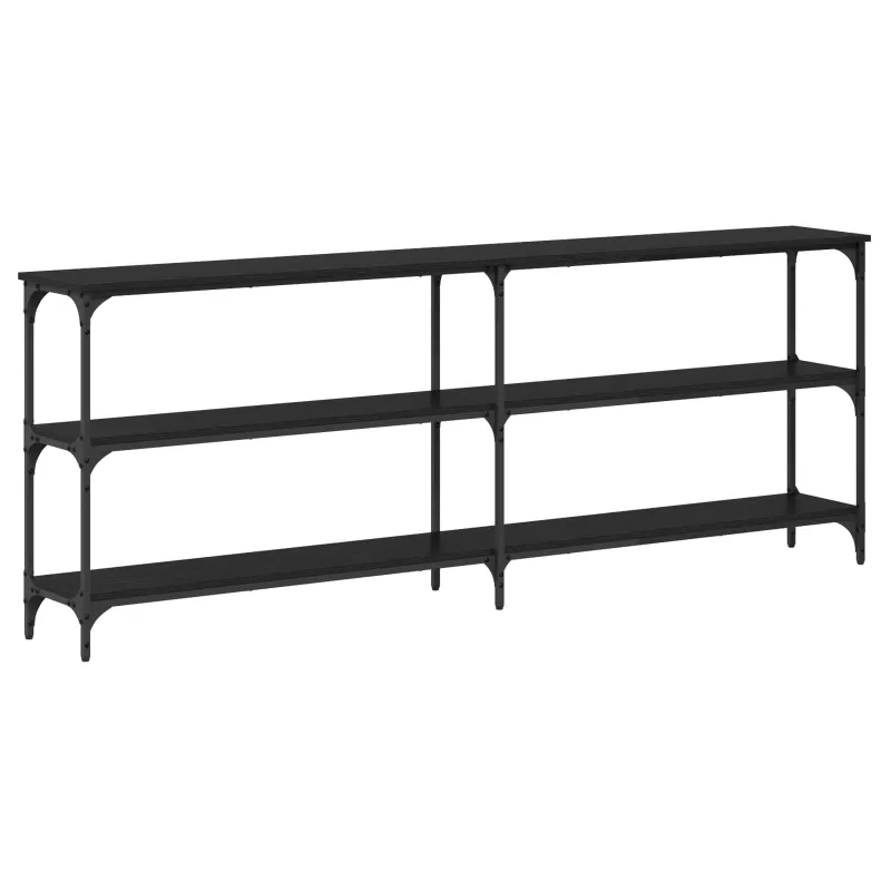 Konsolinis stalas juoda ąžuolo 200 x 29 x 75 cm
