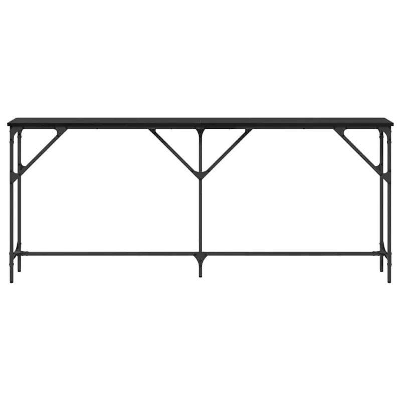 Konsolinis stalas juoda ąžuolo 180 x 23 x 75 cm