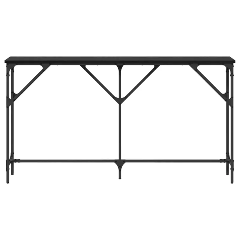 Konsolinis stalas juoda ąžuolo 140 x 23 x 75 cm