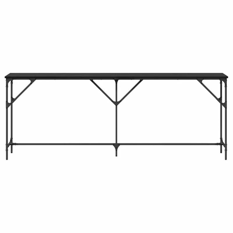 Konsolinis stalas juoda ąžuolo 200 x 29 x 75 cm