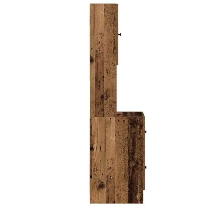 Virtuvės bufetai su stalčių Senas medis 32 x 50 x 180 cm