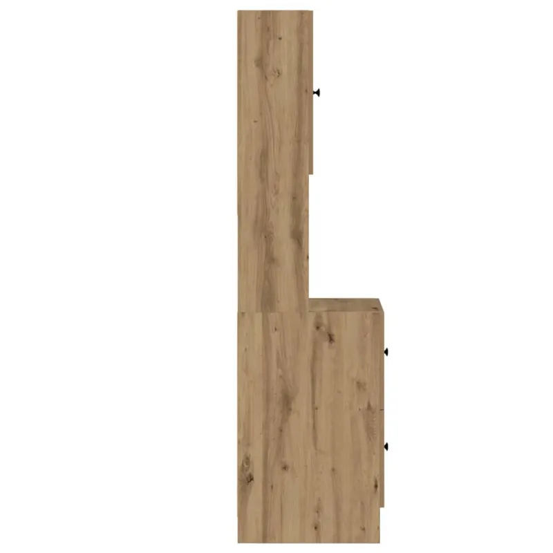 Virtuvės bufetai su stalčių Amatininkų ąžuolas 32 x 50 x 180 cm