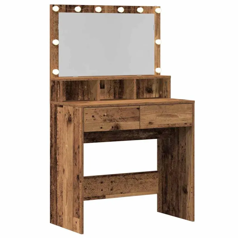 Makiažo stalas Senas medis 80 x 41 x 134,5 cm Apdirbta mediena