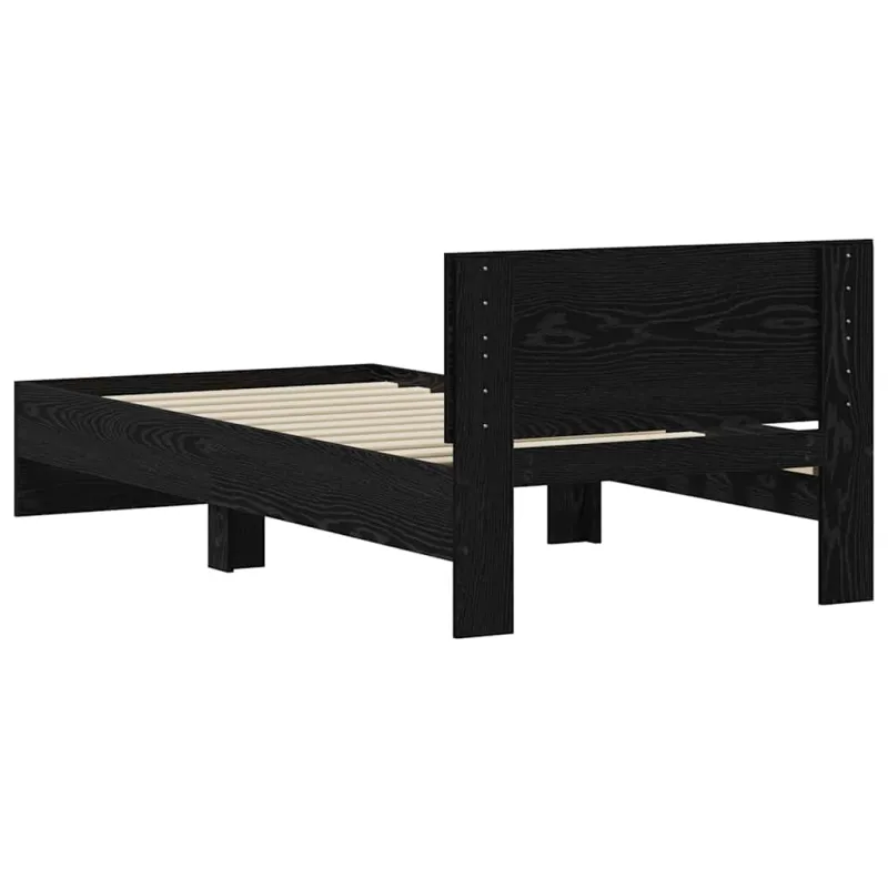 Lovos rėmas Juodas ąžuolas 75 x 190 cm Apdirbta mediena