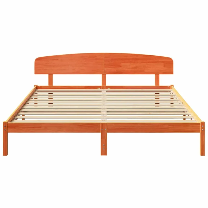 Lovos rėmas Vaško ruda 200 x 200 cm Kietos pušies mediena