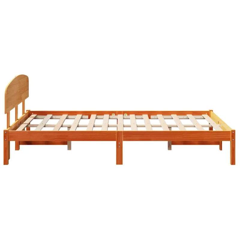 Lovos rėmas Vaško ruda 135 x 190 cm Kietos pušies mediena
