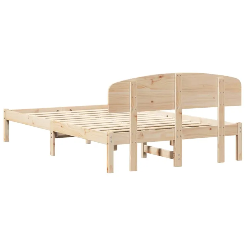 Lovos rėmas Natūrali 120 x 190 cm Kietos pušies mediena