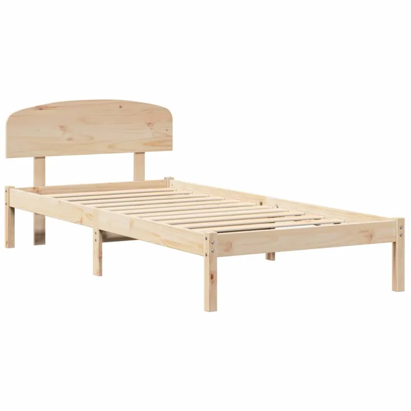 Lovos rėmas Natūrali 100 x 200 cm Kietos pušies mediena