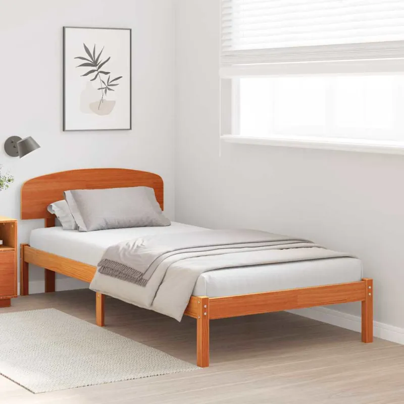 Lovos rėmas Vaško ruda 90 x 200 cm Kietos pušies mediena