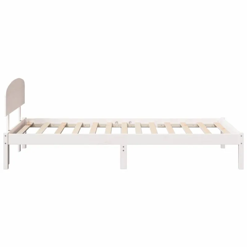 Lovos rėmas Balta 80 x 200 cm Kietos pušies mediena