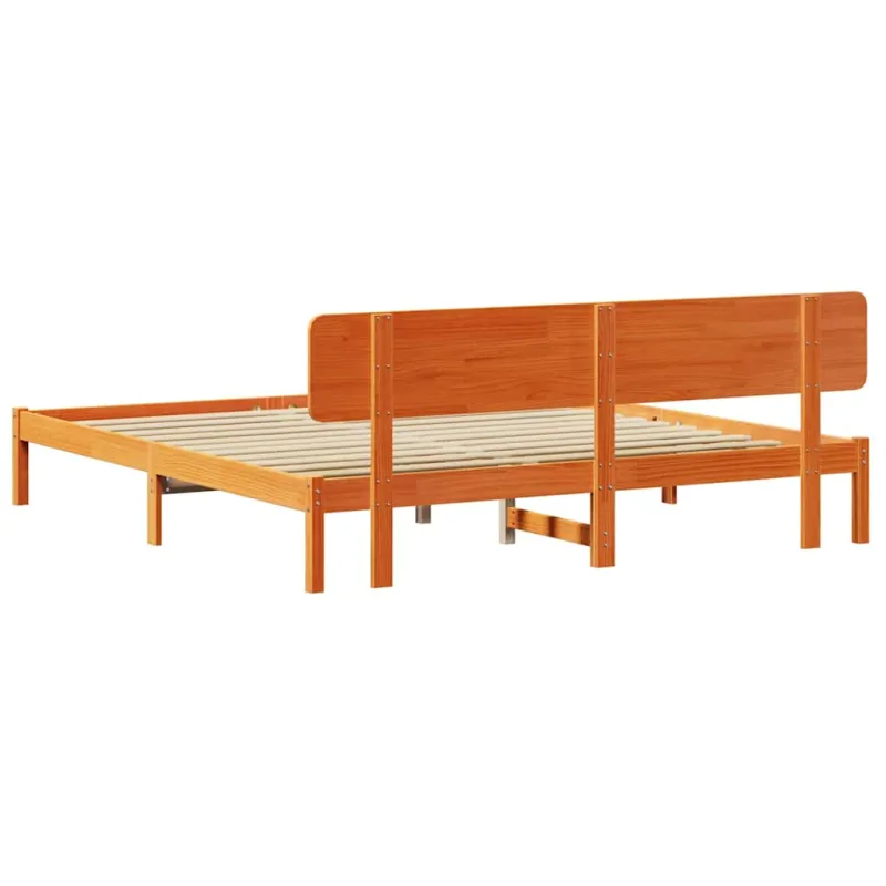 Lovos rėmas Vaško ruda 180 x 200 cm Kietos pušies mediena
