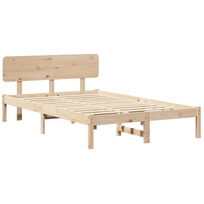 Lovos rėmas Natūrali 135 x 190 cm Kietos pušies mediena