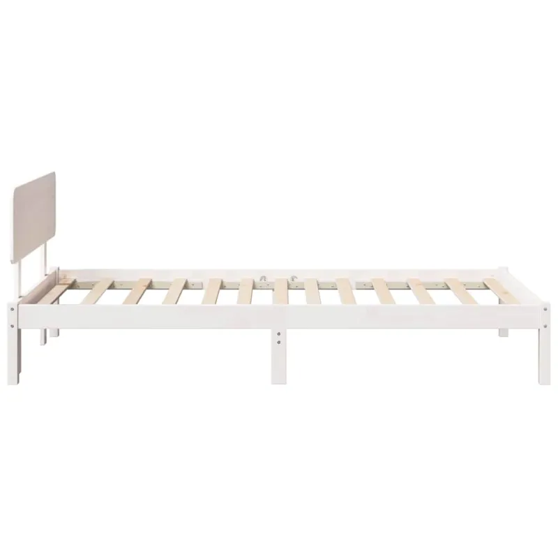 Lovos rėmas Balta 100 x 200 cm Kietos pušies mediena